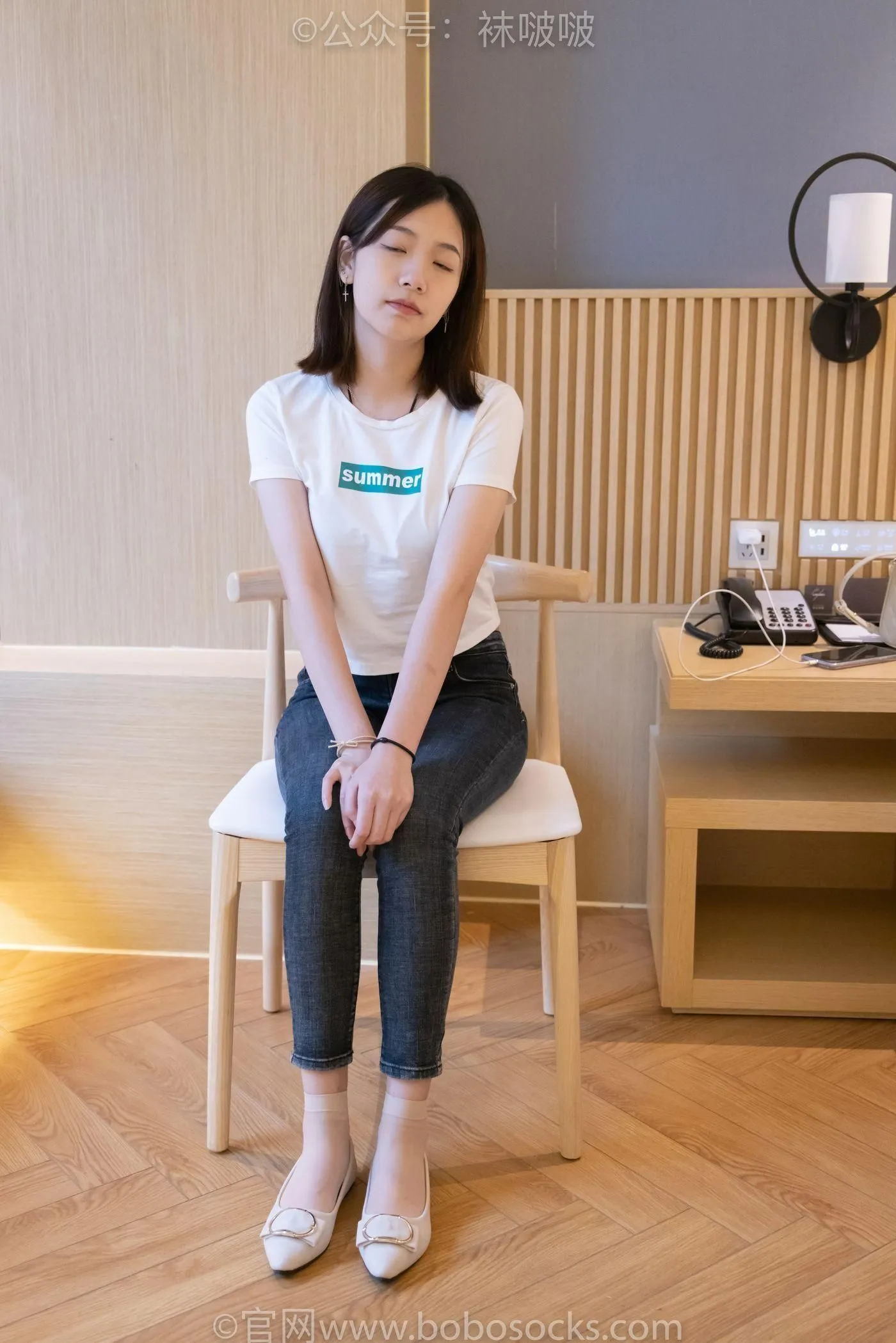 [BoBoSocks袜啵啵]NO.063 小甜豆-平底鞋、短肉丝 [155P]插图7